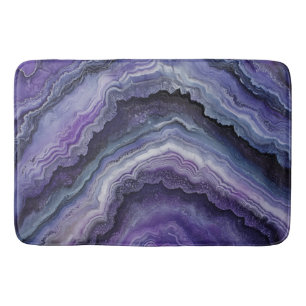 Amethyst Geode Fluid Pour Badematte