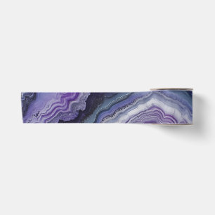Amethyst Geode Fluid Pour Satinband