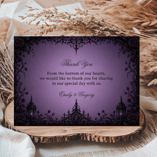 Amethyst-Gotik-Kunstwerk Dankeskarte (Von Creator hochgeladen)