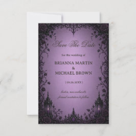 Amethyst-Gotische Rose Save The Date