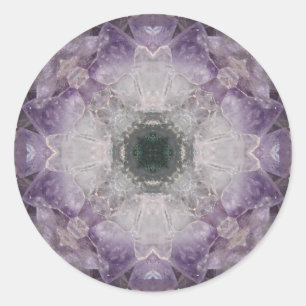 Amethyst-hallo Entwurf! Runder Aufkleber