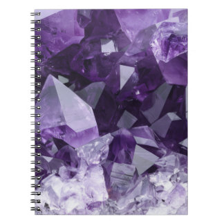 Amethyst Healing Crystal Cluster Notizblock