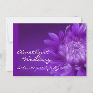 Amethyst Hochzeitsfeier Einladung 6.