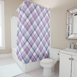 Amethyst Hues Kariert Duschvorhang