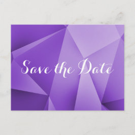 Amethyst Jewel Tones Save the Date Postcard Ankündigungspostkarte