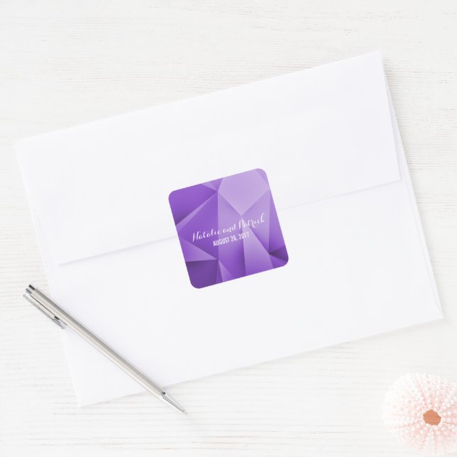 Amethyst Jewel Tones Wedding Stickers (Umschlag)