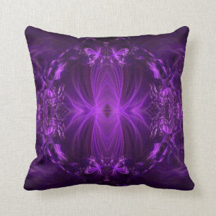 Amethyst lila Bänder Kissen