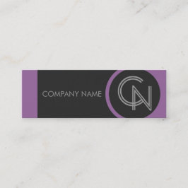 Amethyst Lila Bold Mini Visitenkarte