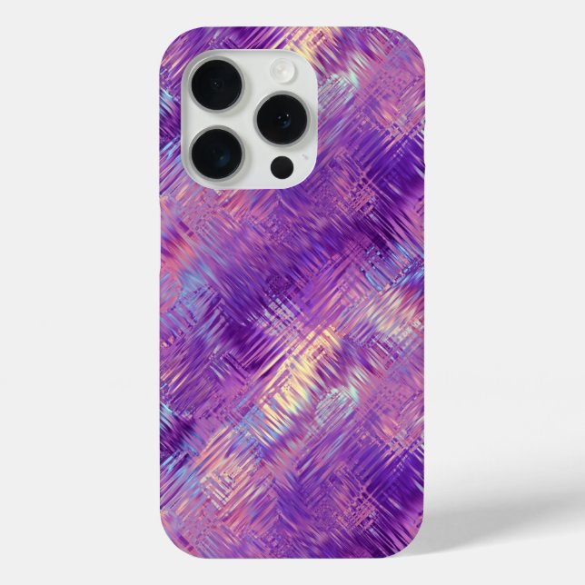 Amethyst Lila Crystal Gel Textur Case-Mate iPhone Hülle (Rückseite)
