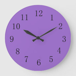 Amethyst Lila Farbe Große Wanduhr