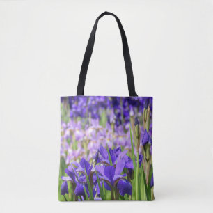 Amethyst Lila Irises Garden Tasche