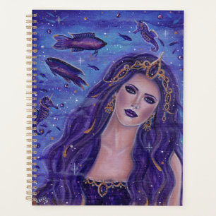 Amethyst lila Meerjungenkunst von Renee L. Lavoie Planer