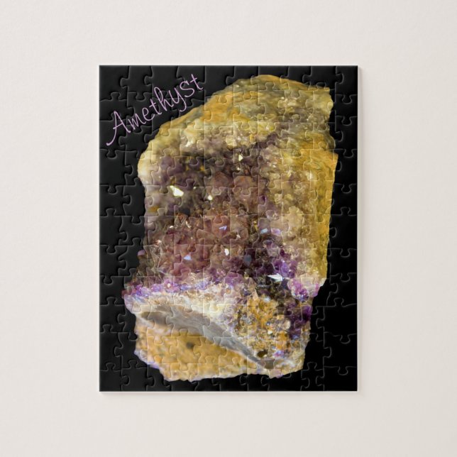 Amethyst Lila Mineral Rock Nature Fotografy (Vertikal)