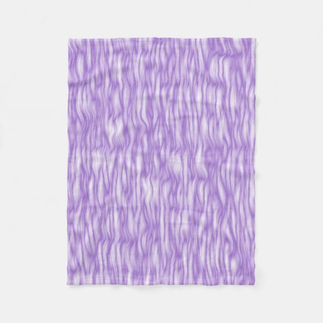 Amethyst Lila-Pelzmuster Fleecedecke (Vorderseite)