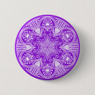 Amethyst Mandala Button