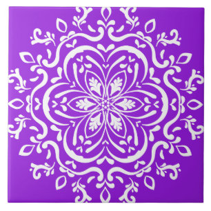 Amethyst Mandala Fliese
