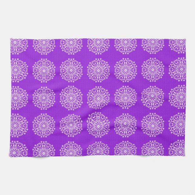 Amethyst Mandala Geschirrtuch (Horizontal)