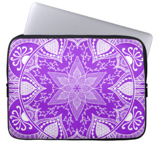Amethyst Mandala Laptopschutzhülle
