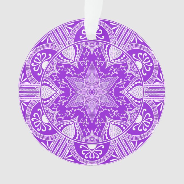 Amethyst Mandala Ornament (Vorderseite)