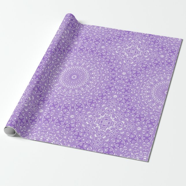 Amethyst Mandala Pattern Design Geschenkpapier (Ungerollt)