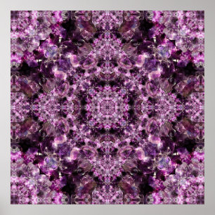 Amethyst Mandala Poster