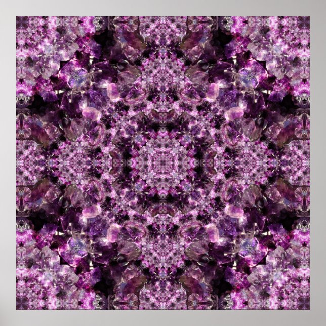 Amethyst Mandala Poster (Vorne)