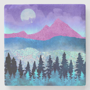 Amethyst Mist Mountains Steinuntersetzer