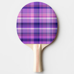 Amethyst Navy Blue Cotton Candy Pink Madras Tischtennis Schläger