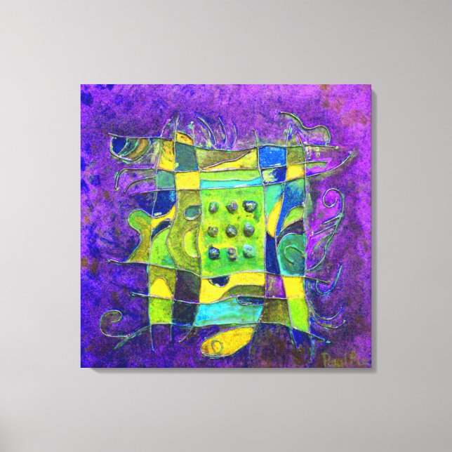 "Amethyst Opening" von Paul Buică Leinwanddruck (Vorderseite)