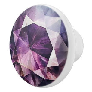 Amethyst Pattern Keramikknauf