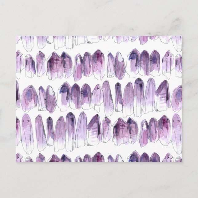 Amethyst Postkarte (Vorderseite)