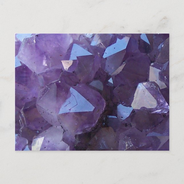 Amethyst Postkarte (Vorderseite)