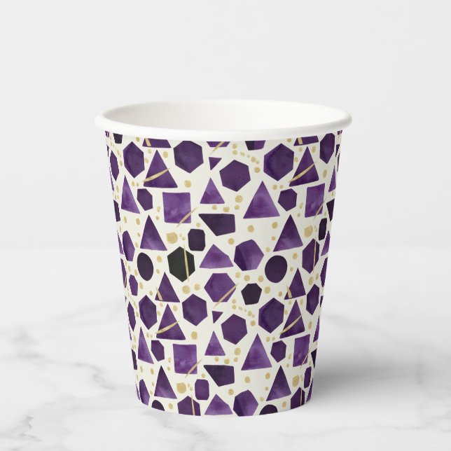 Amethyst Prism Mosaic Pappbecher (Vorderseite)