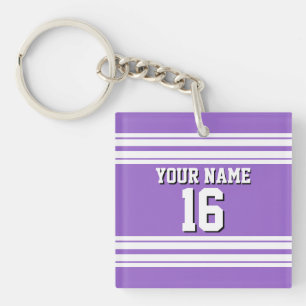 Amethyst Purple Wht Team Jersey Numéro personnalis