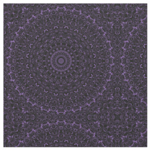 Amethyst Purpur Mandala mit komplizierter Symmetri Stoff