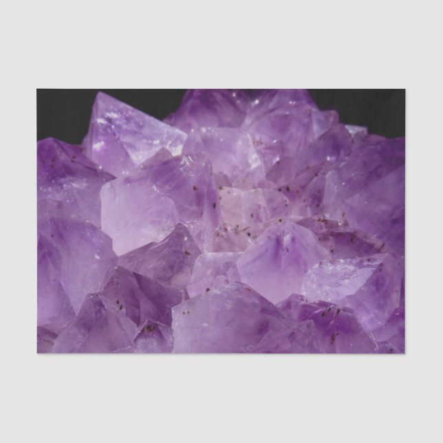 Amethyst Raw Stones Seidenpapier (Vorderseite)