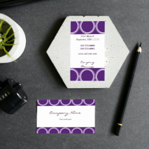 Amethyst Rivets Business Card Visitenkarte