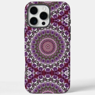 Amethyst-Rosa-Kaleidoskop-Mandala-Muster iPhone 16 Pro Max Hülle