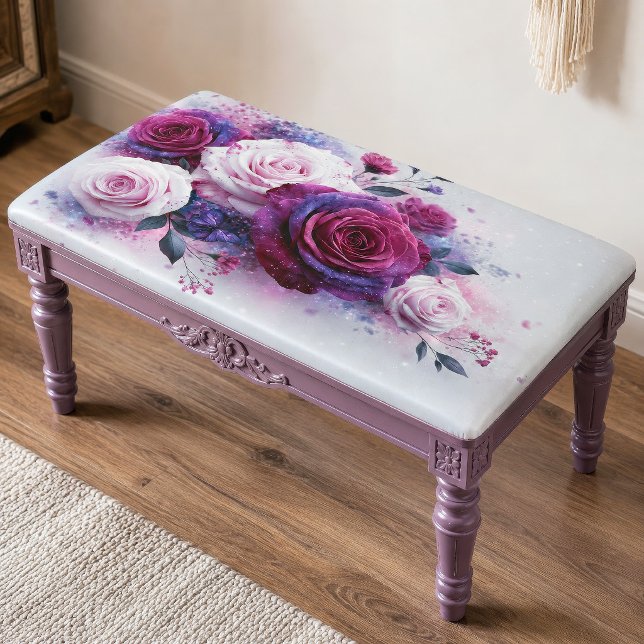 Amethyst-Rosen-Schmetterlings-Sträußchen-Decoupage Seidenpapier (Von Creator hochgeladen)