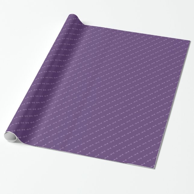 Amethyst Sagittarius Symbol Wrapping Paper Geschenkpapier (Ungerollt)