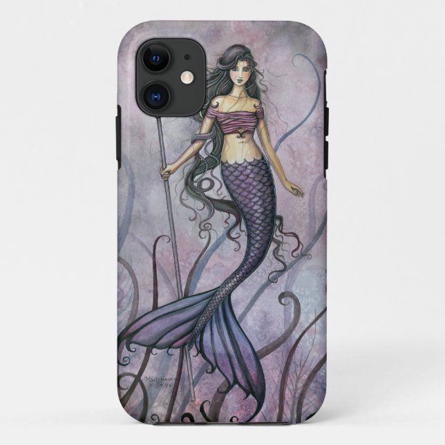 Amethyst Sea Fantasy Meerjungfrau Art Case-Mate iPhone Hülle (Rückseite)