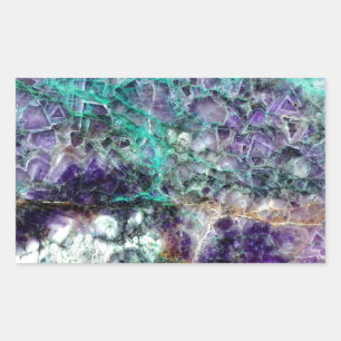 Amethyst Stone Textur 4.JPG Rechteckiger Aufkleber