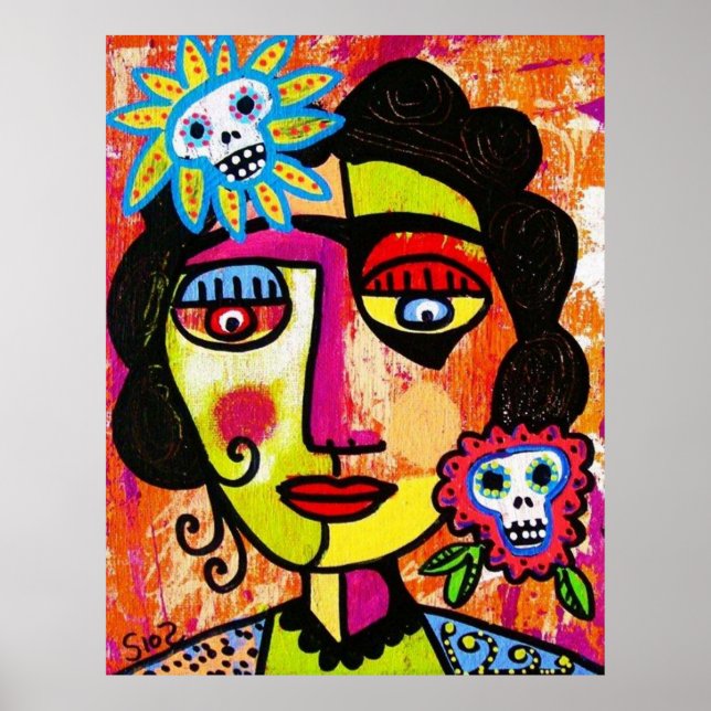 Amethyst Sugar Sull Frida von SilberZweigArts Poster (Vorne)
