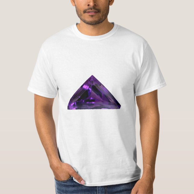 Amethyst Triangle Gemstone T - Shirt (Vorderseite)