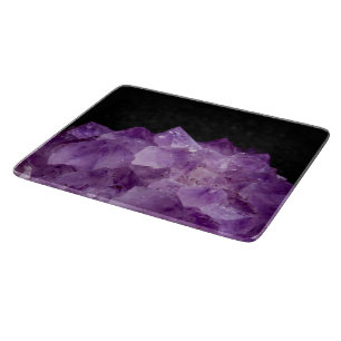 Amethyst Uncut Stones Schneidebrett