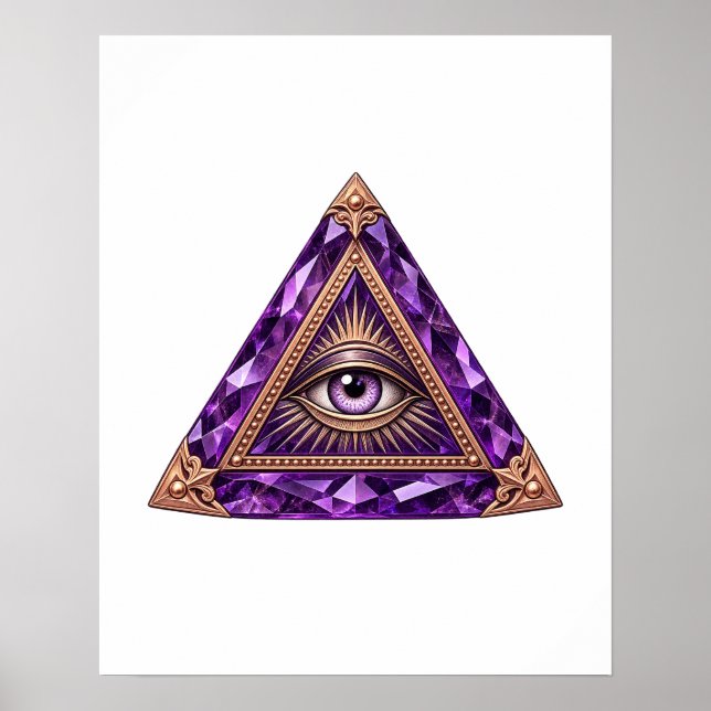 Amethyst Vault Eye Poster (Vorne)