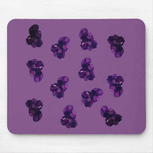 Amethyst Vector Art Pattern Mousepad (Vorne)