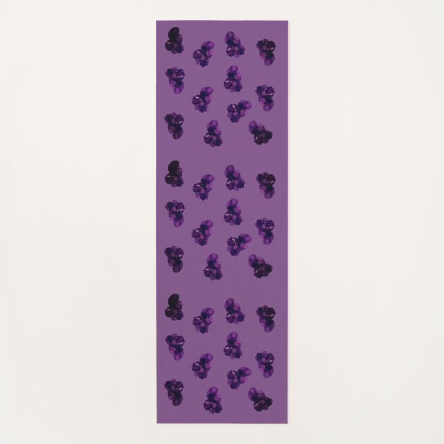 Amethyst Vektor Art Yoga Mat Yogamatte (Vorderseite)
