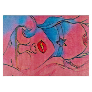 Amethyst Vibes Edition 1 Glaskunst Schneidebrett