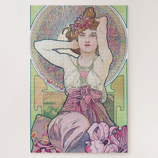 Amethyst (Vier Juwelen), Alphonse Mucha (Vertikal)